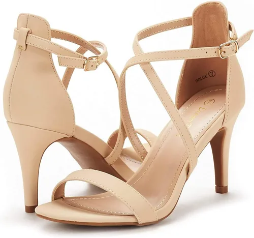 Miniatura 2 de DREAM PAIRS, Dolce - Sandalias modernas de punta abierta y tacón aguja para mujer