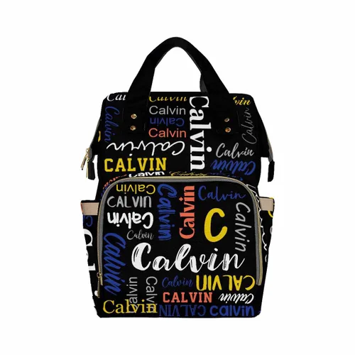Miniatura 8 de InterestPrint Bolsa de pañales con nombre, mochila personalizada para hombres y mujeres, Color 17, Mochilas Daypack