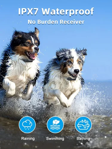 Miniatura 4 de Collar de Entrenamiento para Perros Bousnic con Control Remoto - Collares de Descarga para Perros Impermeables de 4000ft para 2 Perros, para Perros
