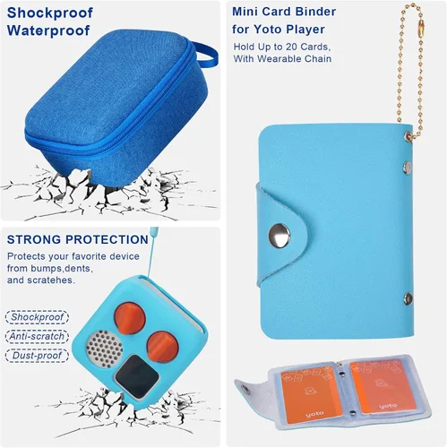 Miniatura 5 de MGZNMTY Estuche de almacenamiento de viaje y funda de silicona gruesa compatible con Yoto Mini Player, reproductor de audio y música para niños