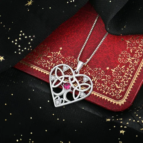 Miniatura 3 de FJ Women's Hecate Necklace S925 Silver Wiccan Pagan Goddess Necklace Literary Jewelry