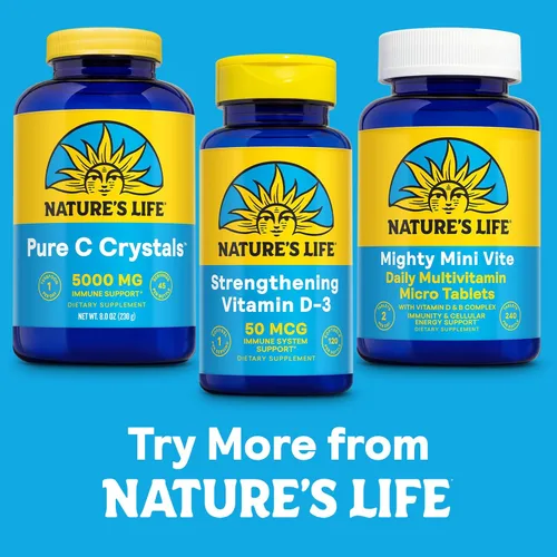 Miniatura 6 de Nature's Life Cristales de vitamina C puros – 5000 mg VIT C – Suplemento antioxidante e inmunológico, apoyo cardiovascular – Cristales de vitamina C