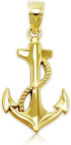 Miniatura 4 de Colgante Ancla de Oro - Oro de 10 quilates - Joyería Náutica - Joyas de ancla