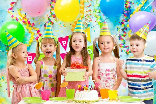 Miniatura 3 de BELECO Telón de fondo de tela de poliéster de cumpleaños, 5 x 3 pies, incluye decoraciones de feliz cumpleaños, globos, pancarta, para fiesta