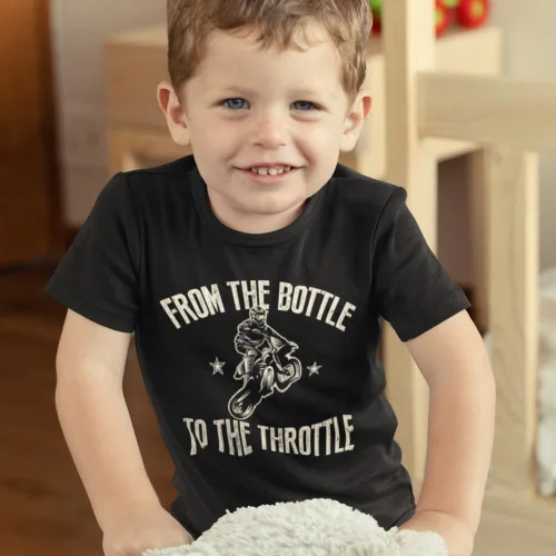 Miniatura 4 de Motocross From The Bottle To The Throttle Dirt Bike Baby BodysuitToddler T-Shirt For Future Rider