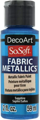 Miniatura 5 de DecoArt SoSoft - Pintura acrílica metálica de tela, 2 onzas, esmeralda