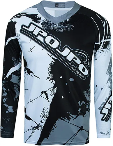 Weimostar Maillot de ciclismo de manga larga para hombre transpirable equipo deportivo equitación camiseta de ciclismo