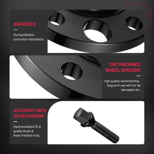 Miniatura 8 de BDFHYK Separadores de ruedas 5x120mm 15 mm Separador de rueda centrado en el buje Compatible con 318i 325i 328i 330i 335i 525i 530i 545i 730i 740i