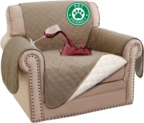 Miniatura 57 de Turquoize Funda 100% Impermeable para Sillón de Ala Fundas para Sillón de Ala con Brazos Protector de Silla Sofá Protector Triple Antideslizante