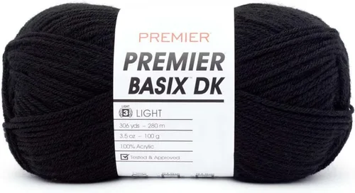 Miniatura 19 de Premier Yarns Basix Hilo DK, hecho de acrílico, hilo ideal para ganchillo y tejido, lavable a máquina, rosa camafeo, 3.5 onzas, 306 yardas Rosa Cameo