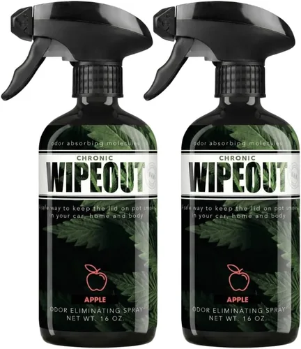 Chronic Wipeout Eliminador de olores de humo para el hogar, autos, manos, cabello, ropa y más | Spray eliminador de olores de humo para todo tipo de
