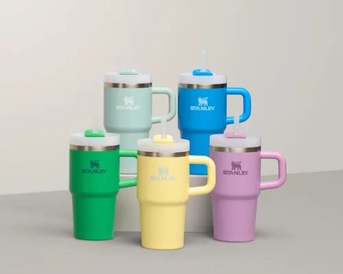 Miniatura 7 de Stanley Quencher H2.0 - Vaso de acero inoxidable con asa, pajilla y tapa FlowState giratoria de 3 posiciones; aislamiento térmico, sin BPA; apto