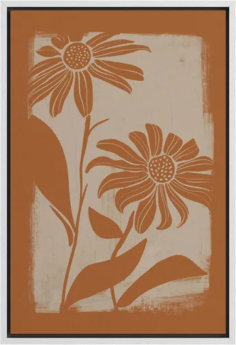 Miniatura 139 de SIGNFORD Lienzo impreso para pared, acuarela, floral, retro, abstracto, naturaleza, desierto, ilustraciones florales botánicas, arte moderno