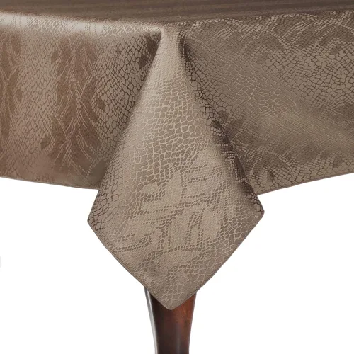 Miniatura 6 de ULTIMATE TEXTILE Modern Damask Kenya - Mantel rectangular (60 x 90 pulgadas), color marrón chocolate