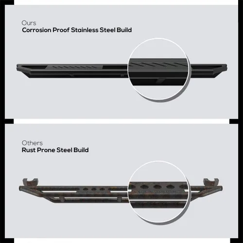 Miniatura 3 de HD Ridez Escalones basculantes híbridos de acero compatible con Ford Ranger Super Cab 2019-2023