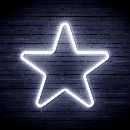 Miniatura 14 de AdvPro Señal de neón LED de silicona de la flexión de la habitación del niño del espacio de la estrella - azul - st16s33-fnu0006-b