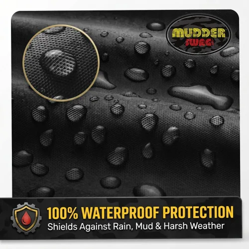 Miniatura 2 de Funda para UTV de 2 plazas, impermeable, resistente, 420D, Oxford, lado a lado, con cremallera, compatible con Polaris Ranger RZR Can-Am Defender