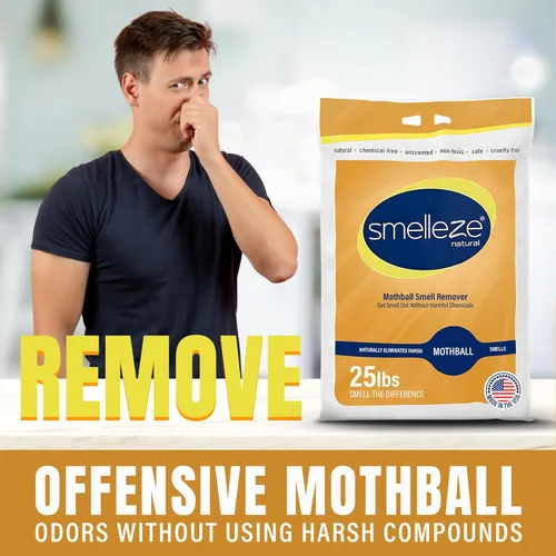 Miniatura 5 de SMELLEZE Desodorizador eliminador de olores natural: 25 lb. Los gránulos de bolsa se ocupan de los olores malolientes