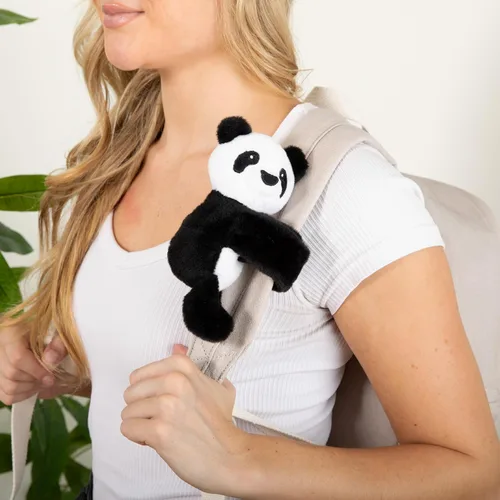 Miniatura 2 de HUGIMALS Hug Babies Bowie The Panda Lindo animal de peluche mini relleno para niños Suave y mimoso portátil, cómodo, adorable compañero