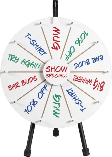 Rueda giratoria para premios: juego Spin The Wheel para ferias comerciales, funciones corporativas, recaudación de fondos y campañas promocionales