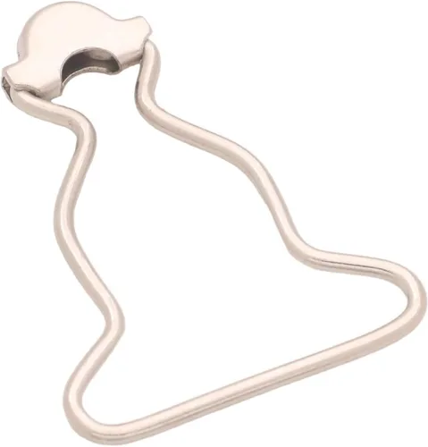 Miniatura 4 de BIKICOCO Hebillas de tirantes en forma de calabaza, 1-1/4 pulgadas de ancho inferior, para coser, hacer tú mismo 20 unidades de plata.