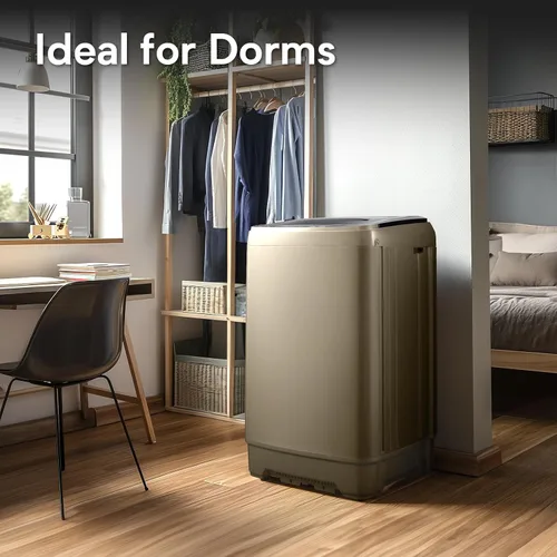 Miniatura 8 de Anypro - Lavadora portátil de 17.8LBS, lavadora y secadora compacta con 10 programas y 8 niveles de agua, ideal para apartamento, RV, dormitorio