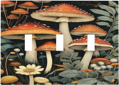 Miniatura 34 de Cubiertas Decorativas de Arte para Interruptores de Luz, Hojas de Otoño, Placa de Pared de Palanca Individual, Cubierta Decorativa de Interruptor