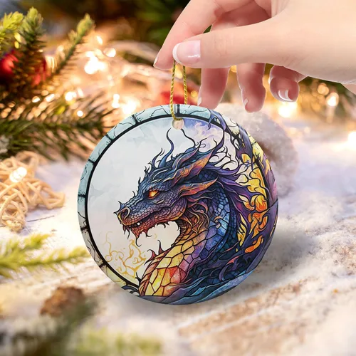Miniatura 4 de Adorno de Navidad de dragón 2025, adorno de Navidad, adornos de árbol de Navidad, accesorios para colgar, decoración de Navidad, amantes del dragón