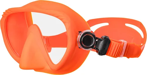 Miniatura 3 de SCUBAPRO Máscara de buceo fantasma, diseño sin marco de bajo volumen con lente única ultra transparente, falda de silicona y hebillas de correa