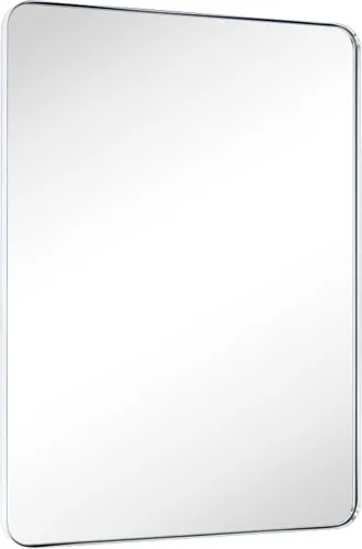 Miniatura 18 de GRACTO Espejo de baño con marco de metal de acero inoxidable de níquel cepillado de 20 x 30 pulgadas para montar en la pared, espejo rectangular