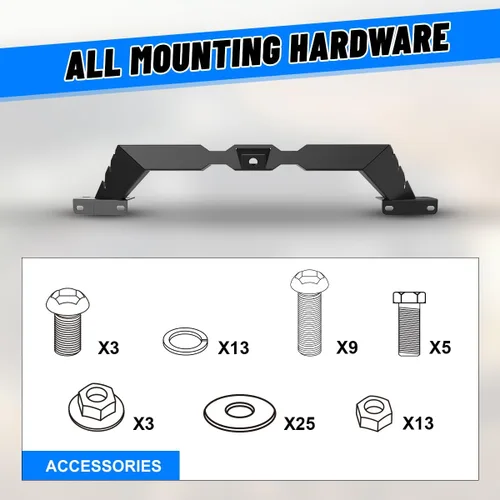 Miniatura 7 de ROXX Barra de parachoques delantero negra compatible con Ford Bronco 2021 2022 2023 2 2 2023 2 puertas 2 puertas cepillo parachoques cepillo 3B.
