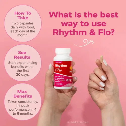 Miniatura 5 de Redd Remedies Rhythm & Flo, 60 cápsulas veganas
