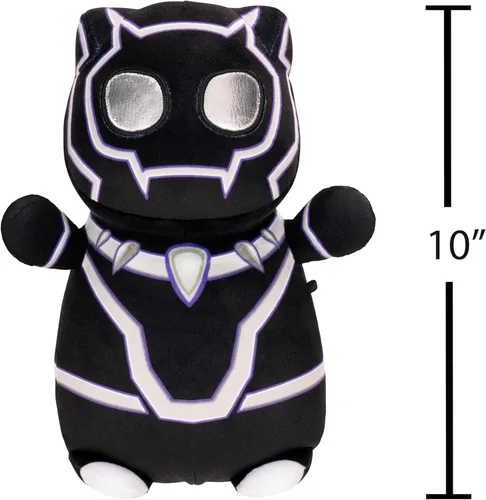 Miniatura 5 de Squishmallows Original Marvel Spidey y sus Increíbles Amigos HugMees de Pantera Negra de 10 pulgadas – Peluche Oficial Ultrasuave de Jazwares