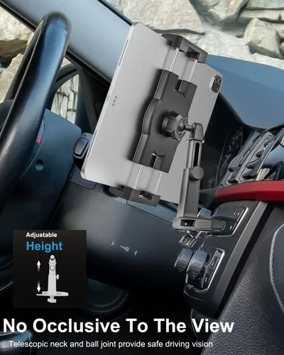 Miniatura 5 de Soporte para tablet con ranura de CD para automóvil, altura ajustable, soporte para tableta de automóvil, reproductor de CD, bandeja de CD ultra