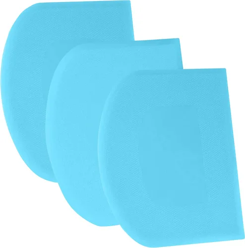 Miniatura 30 de SURDOCA Raspador de Masa Raspador de Banco - 3P 4.7x3.7" Raspador de Tazón de Plástico Flexible, Borde Afilado y Ángulos Raspador de Pastel.