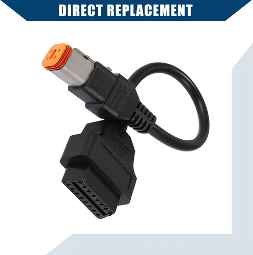 Miniatura 4 de Cable adaptador de escáner de diagnóstico de 4 pines a OBD2 para Harley / motocicleta interior OBDII de 16 pines a 4 pines para leer información