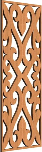 Miniatura 83 de Keene Paneles de pared decorativos de madera con calado, 9 3/8 pulgadas de ancho x 24 3/8 pulgadas de alto x 1/4 de alto, roble rojo rojo (Red Oak)
