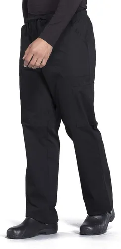 Miniatura 2 de Cherokee Men's Scrub Pant Tapered Leg Fly Front Cargo Pant with 5 Pockets WW190
