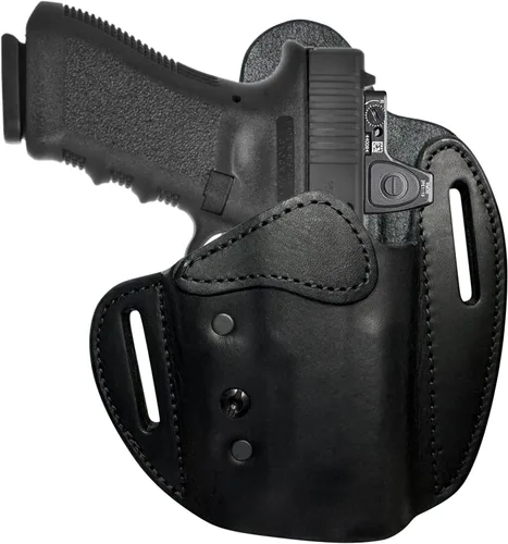 Miniatura 20 de Urban Carry LockLeather OWB RMR/RDS - Funda segura y cómoda de cuero/polímero híbrido para una ocultación óptima Diestro Compatible con una