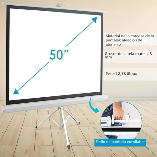 Miniatura 6 de Pyle PRJTP42 pantalla para proyector de 40", fácil de plegar y guardar, estilo trípode