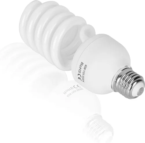 Miniatura 4 de EMART Bombilla de espectro completo, 45 W 5500 K espiral CFL luz diurna para kit de iluminación Softbox, lámpara de repuesto para fotografía