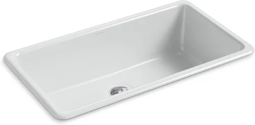 Miniatura 12 de KOHLER Iron/Tones K-5707-96 - Fregadero de cocina de 33 pulgadas en la parte superior/inferior, fregadero de cocina de un solo tazón, K-5707-96