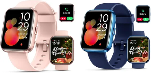 Potencia tu estilo de vida con el reloj inteligente Bluetooth para mujeres y hombres, Alexa, reloj inteligente de seguimiento de salud y sueño,