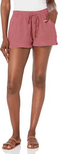 UNIONBAY Pantalón corto Flora de gasa de doble cara para mujer