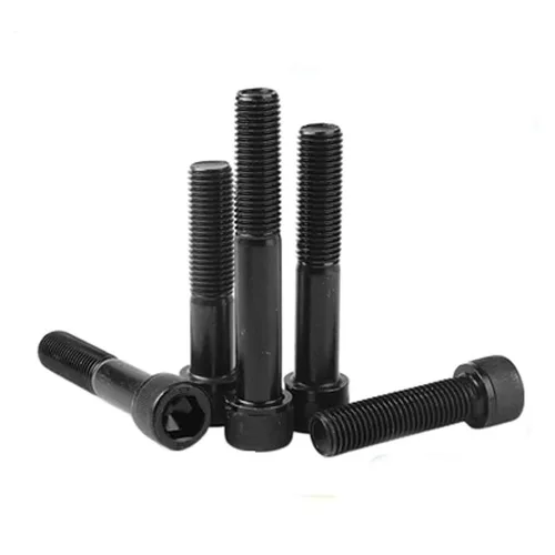 Generic Tornillo Hexagonal Exterior de Acero al carbono, 1 pieza, M10 x 9.449 in, Color Negro, Tornillo alargador, clavo de máquina, 8,8 grados,