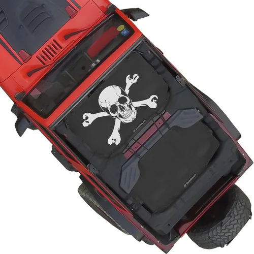 Miniatura 44 de Shadeidea JK - Parasol superior compatible con Jeep Wrangler JKU, cubierta de techo de malla suave (2007-2018) - Bloqueador de ruido de viento UV