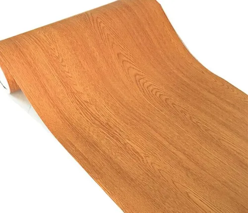 UPREDO Papel adhesivo de grano de madera marrón, papel de pared de vinilo para cajones de aparador (15.8 x 197 pulgadas (16.4 pies), marrón)