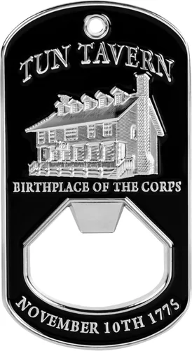 Miniatura 3 de USMC Tun Tavern - Abridor de botellas de identificación Moneda de desafío de cumpleaños del Cuerpo de Marines Regalos para abridor de cerveza