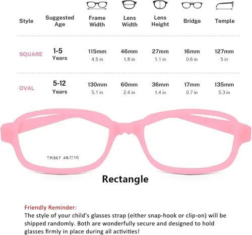 Miniatura 36 de AQWANO Children Optical Glasses Frame tr90 Flexible Bendable One-piece Safe Eyeglasses Girls Boy