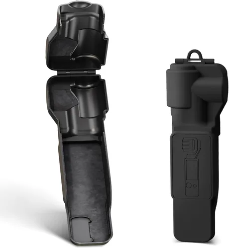 Funda de bolsillo 3, cubierta protectora de pantalla todo en uno para DJI Osmo Pocket 3 Creator Combo Accesorios con gancho para cordón, color negro